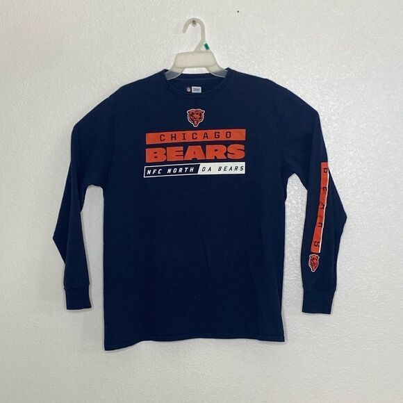 NFL Team Apparel Navy  Long Sleeves T Shirt Size L - Picture 1 of 4